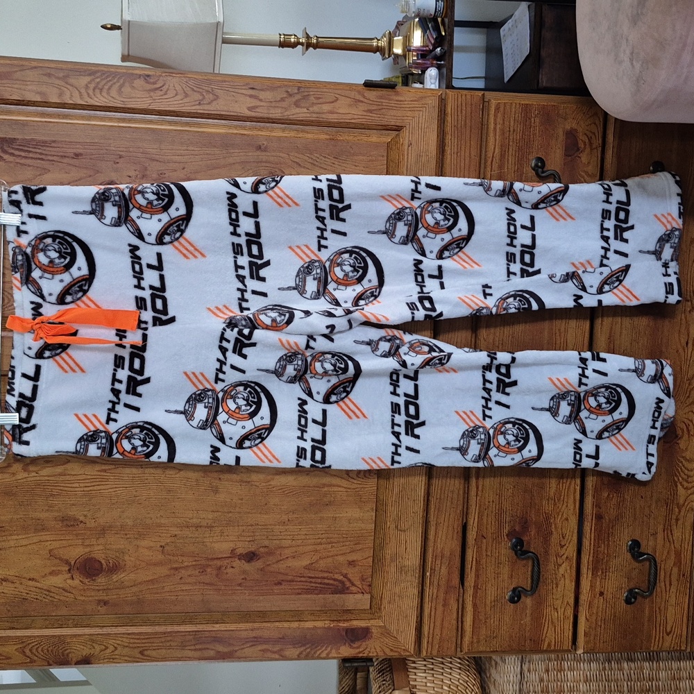 Star Wars BB8 Plush Pajama Bottoms 3X